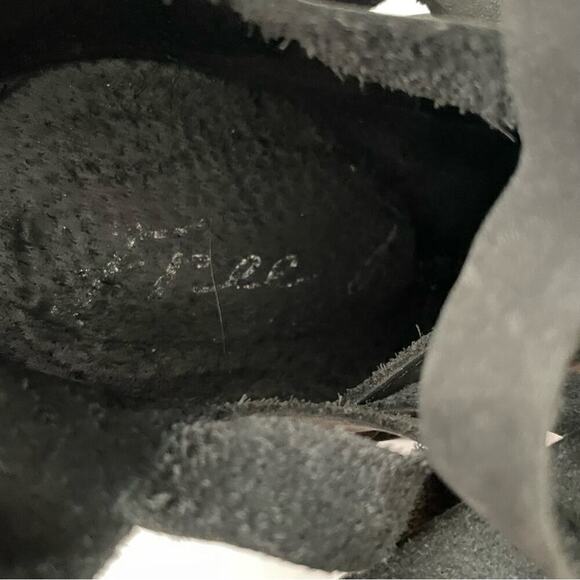 Free People hybrid strappy distressed booties dark grey size 38/8us - Picture 8 of 13